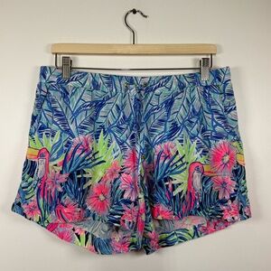 Lilly Pulitzer Katia Shorts Bird Print in Bennet Blue Lets Mango Medium